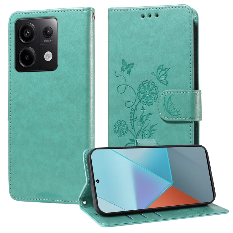 Embossed Butterfly Flowers Leather Phone Case, For Redmi Note 14 5G, For Redmi Note 14 Pro 5G / Note 14 Pro+ 5G, For Redmi 14C, For Redmi K70 Ultra, For Redmi 13 4G / Note 13R, For Redmi K70 / K70 Pro, For Redmi Note 13 Pro 4G, For Redmi 13C 5G / 4G / ...