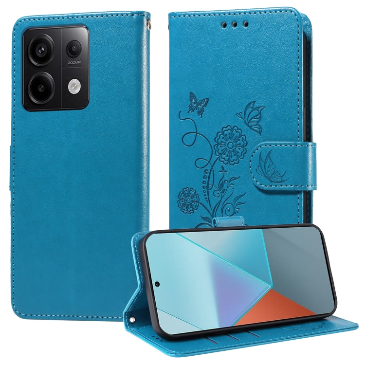 Embossed Butterfly Flowers Leather Phone Case, For Redmi Note 14 5G, For Redmi Note 14 Pro 5G / Note 14 Pro+ 5G, For Redmi 14C, For Redmi K70 Ultra, For Redmi 13 4G / Note 13R, For Redmi K70 / K70 Pro, For Redmi Note 13 Pro 4G, For Redmi 13C 5G / 4G / ...