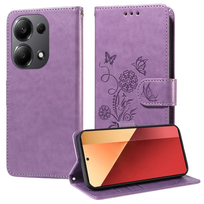Embossed Butterfly Flowers Leather Phone Case, For Redmi Note 14 5G, For Redmi Note 14 Pro 5G / Note 14 Pro+ 5G, For Redmi 14C, For Redmi K70 Ultra, For Redmi 13 4G / Note 13R, For Redmi K70 / K70 Pro, For Redmi Note 13 Pro 4G, For Redmi 13C 5G / 4G / ...