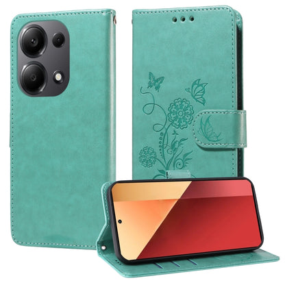 Embossed Butterfly Flowers Leather Phone Case, For Redmi Note 14 5G, For Redmi Note 14 Pro 5G / Note 14 Pro+ 5G, For Redmi 14C, For Redmi K70 Ultra, For Redmi 13 4G / Note 13R, For Redmi K70 / K70 Pro, For Redmi Note 13 Pro 4G, For Redmi 13C 5G / 4G / ...