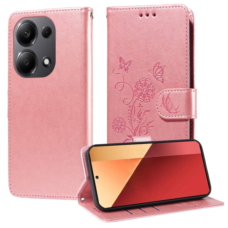 Embossed Butterfly Flowers Leather Phone Case, For Redmi Note 14 5G, For Redmi Note 14 Pro 5G / Note 14 Pro+ 5G, For Redmi 14C, For Redmi K70 Ultra, For Redmi 13 4G / Note 13R, For Redmi K70 / K70 Pro, For Redmi Note 13 Pro 4G, For Redmi 13C 5G / 4G / ...