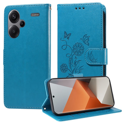 Embossed Butterfly Flowers Leather Phone Case, For Redmi Note 14 5G, For Redmi Note 14 Pro 5G / Note 14 Pro+ 5G, For Redmi 14C, For Redmi K70 Ultra, For Redmi 13 4G / Note 13R, For Redmi K70 / K70 Pro, For Redmi Note 13 Pro 4G, For Redmi 13C 5G / 4G / ...