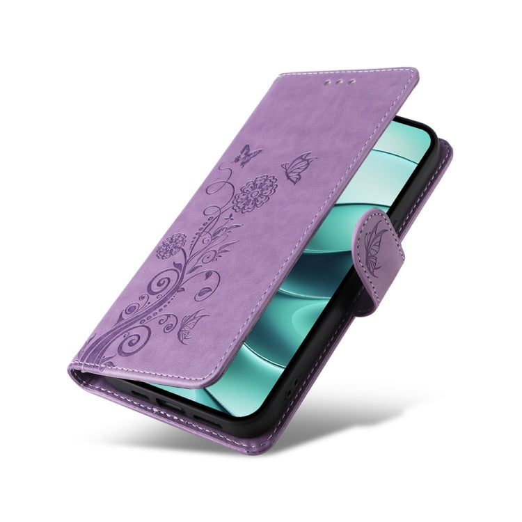 Embossed Butterfly Flowers Leather Phone Case, For Redmi Note 14 5G, For Redmi Note 14 Pro 5G / Note 14 Pro+ 5G, For Redmi 14C, For Redmi K70 Ultra, For Redmi 13 4G / Note 13R, For Redmi K70 / K70 Pro, For Redmi Note 13 Pro 4G, For Redmi 13C 5G / 4G / ...