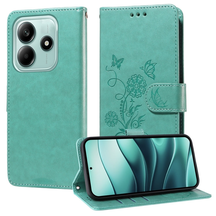 Embossed Butterfly Flowers Leather Phone Case, For Redmi K80 Pro, For Redmi K80, For Redmi Note 14 4G 163.25mm Global, For Redmi Note 14 5G, For Redmi Note 14 Pro 5G / Note 14 Pro+ 5G, For Redmi 14C, For Redmi K70 Ultra, For Redmi 13 4G / Note 13R     ...