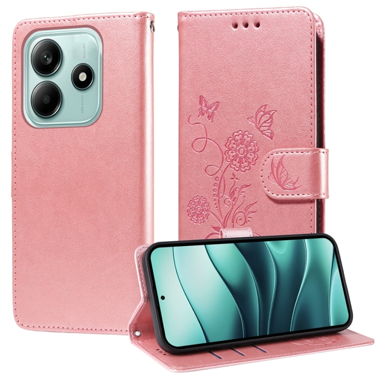Embossed Butterfly Flowers Leather Phone Case, For Redmi Note 14 5G, For Redmi Note 14 Pro 5G / Note 14 Pro+ 5G, For Redmi 14C, For Redmi K70 Ultra, For Redmi 13 4G / Note 13R, For Redmi K70 / K70 Pro, For Redmi Note 13 Pro 4G, For Redmi 13C 5G / 4G / ...