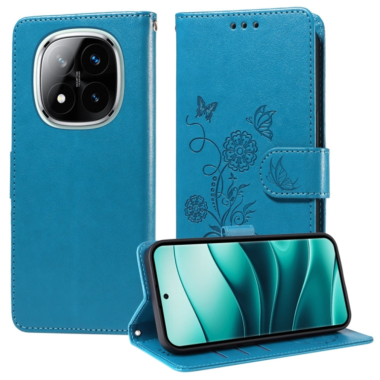 Embossed Butterfly Flowers Leather Phone Case, For Redmi Note 14 5G, For Redmi Note 14 Pro 5G / Note 14 Pro+ 5G, For Redmi 14C, For Redmi K70 Ultra, For Redmi 13 4G / Note 13R, For Redmi K70 / K70 Pro, For Redmi Note 13 Pro 4G, For Redmi 13C 5G / 4G / ...