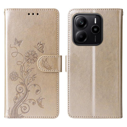 Embossed Butterfly Flowers Leather Phone Case, For Redmi K80 Pro, For Redmi K80, For Redmi Note 14 4G 163.25mm Global, For Redmi Note 14 5G, For Redmi Note 14 Pro 5G / Note 14 Pro+ 5G, For Redmi 14C, For Redmi K70 Ultra, For Redmi 13 4G / Note 13R     ...