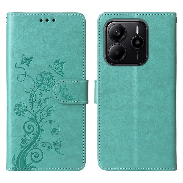 Embossed Butterfly Flowers Leather Phone Case, For Redmi K80 Pro, For Redmi K80, For Redmi Note 14 4G 163.25mm Global, For Redmi Note 14 5G, For Redmi Note 14 Pro 5G / Note 14 Pro+ 5G, For Redmi 14C, For Redmi K70 Ultra, For Redmi 13 4G / Note 13R     ...