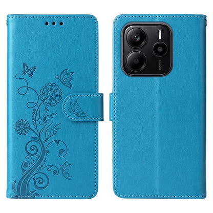 Embossed Butterfly Flowers Leather Phone Case, For Redmi K80 Pro, For Redmi K80, For Redmi Note 14 4G 163.25mm Global, For Redmi Note 14 5G, For Redmi Note 14 Pro 5G / Note 14 Pro+ 5G, For Redmi 14C, For Redmi K70 Ultra, For Redmi 13 4G / Note 13R     ...