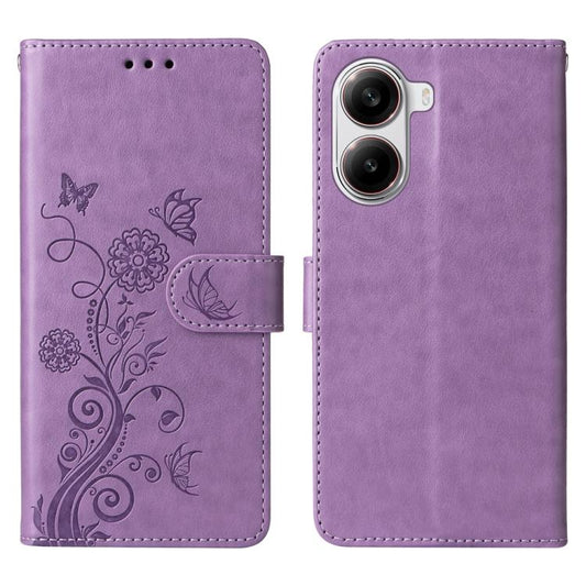 Embossed Butterfly Flowers Leather Phone Case, For Redmi Turbo 4 / Xiaomi Poco X7 Pro, For Redmi K80 Pro, For Redmi K80, For Redmi Note 14 4G 163.25mm Global, For Redmi Note 14 5G, For Redmi Note 14 Pro 5G / Note 14 Pro+ 5G, For Redmi 14C              ...