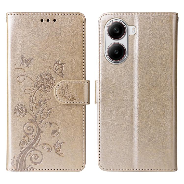 Embossed Butterfly Flowers Leather Phone Case, For Redmi 15a 5G, For Redmi Turbo 5 Max 5G / Poco X8 Pro Max 5G, For Redmi Turbo 5 5G / Poco X8 Pro 5G, For Redmi Note 15 Pro+ 5G 163.3mm / Poco M8 Pro 5G, For Redmi Note 15 4G / 5G Global 164mm / Poco M8 ...