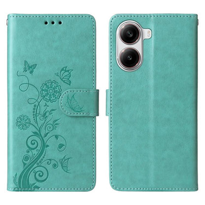 Embossed Butterfly Flowers Leather Phone Case, For Redmi 15a 5G, For Redmi Turbo 5 Max 5G / Poco X8 Pro Max 5G, For Redmi Turbo 5 5G / Poco X8 Pro 5G, For Redmi Note 15 Pro+ 5G 163.3mm / Poco M8 Pro 5G, For Redmi Note 15 4G / 5G Global 164mm / Poco M8 ...