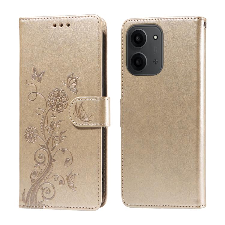 Embossed Butterfly Flowers Leather Phone Case, For Redmi 15a 5G, For Redmi Turbo 5 Max 5G / Poco X8 Pro Max 5G, For Redmi Turbo 5 5G / Poco X8 Pro 5G, For Redmi Note 15 Pro+ 5G 163.3mm / Poco M8 Pro 5G, For Redmi Note 15 4G / 5G Global 164mm / Poco M8 ...