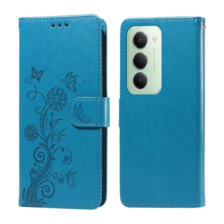 Embossed Butterfly Flowers Leather Phone Case, For Redmi 15a 5G, For Redmi Turbo 5 Max 5G / Poco X8 Pro Max 5G, For Redmi Turbo 5 5G / Poco X8 Pro 5G, For Redmi Note 15 Pro+ 5G 163.3mm / Poco M8 Pro 5G, For Redmi Note 15 4G / 5G Global 164mm / Poco M8 ...