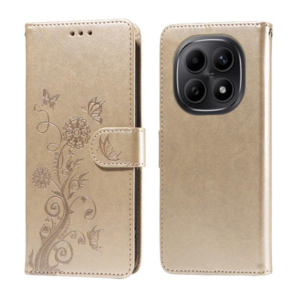 Embossed Butterfly Flowers Leather Phone Case, For Redmi 15a 5G, For Redmi Turbo 5 Max 5G / Poco X8 Pro Max 5G, For Redmi Turbo 5 5G / Poco X8 Pro 5G, For Redmi Note 15 Pro+ 5G 163.3mm / Poco M8 Pro 5G, For Redmi Note 15 4G / 5G Global 164mm / Poco M8 ...