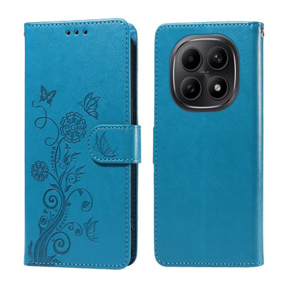 Embossed Butterfly Flowers Leather Phone Case, For Redmi 15a 5G, For Redmi Turbo 5 Max 5G / Poco X8 Pro Max 5G, For Redmi Turbo 5 5G / Poco X8 Pro 5G, For Redmi Note 15 Pro+ 5G 163.3mm / Poco M8 Pro 5G, For Redmi Note 15 4G / 5G Global 164mm / Poco M8 ...