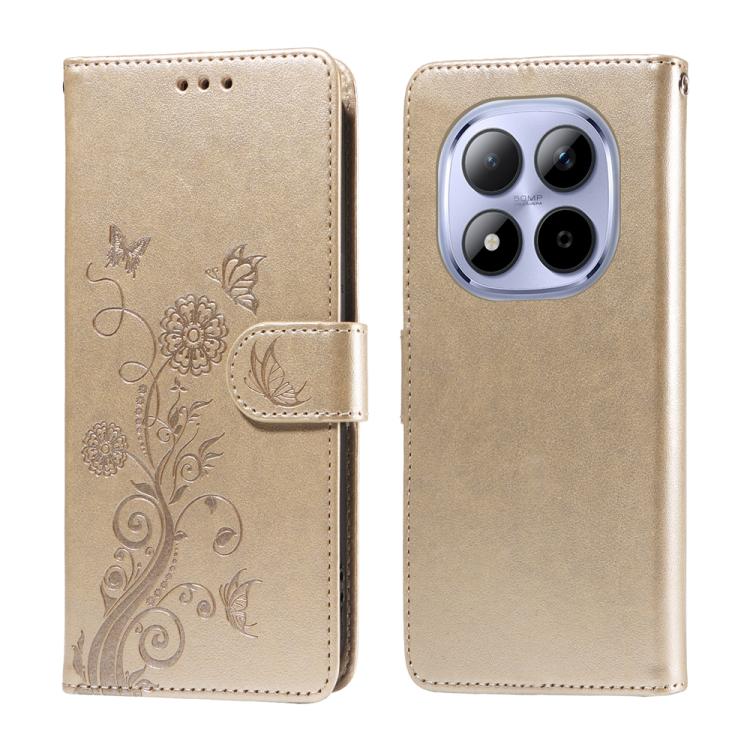 Embossed Butterfly Flowers Leather Phone Case, For Redmi 15a 5G, For Redmi Turbo 5 Max 5G / Poco X8 Pro Max 5G, For Redmi Turbo 5 5G / Poco X8 Pro 5G, For Redmi Note 15 Pro+ 5G 163.3mm / Poco M8 Pro 5G, For Redmi Note 15 4G / 5G Global 164mm / Poco M8 ...