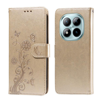 Embossed Butterfly Flowers Leather Phone Case, For Redmi 15a 5G, For Redmi Turbo 5 Max 5G / Poco X8 Pro Max 5G, For Redmi Turbo 5 5G / Poco X8 Pro 5G, For Redmi Note 15 Pro+ 5G 163.3mm / Poco M8 Pro 5G, For Redmi Note 15 4G / 5G Global 164mm / Poco M8 ...
