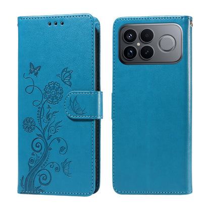 Embossed Butterfly Flowers Leather Phone Case, For Redmi 15a 5G, For Redmi Turbo 5 Max 5G / Poco X8 Pro Max 5G, For Redmi Turbo 5 5G / Poco X8 Pro 5G, For Redmi Note 15 Pro+ 5G 163.3mm / Poco M8 Pro 5G, For Redmi Note 15 4G / 5G Global 164mm / Poco M8 ...