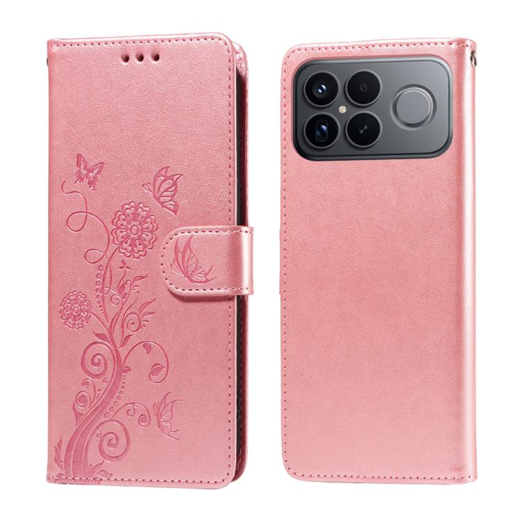 Embossed Butterfly Flowers Leather Phone Case, For Redmi 15a 5G, For Redmi Turbo 5 Max 5G / Poco X8 Pro Max 5G, For Redmi Turbo 5 5G / Poco X8 Pro 5G, For Redmi Note 15 Pro+ 5G 163.3mm / Poco M8 Pro 5G, For Redmi Note 15 4G / 5G Global 164mm / Poco M8 ...