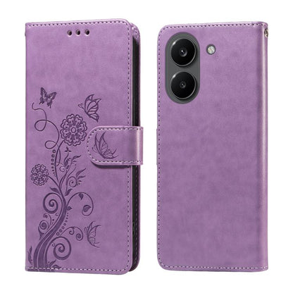 Embossed Butterfly Flowers Leather Phone Case, For Redmi 15a 5G, For Redmi Turbo 5 Max 5G / Poco X8 Pro Max 5G, For Redmi Turbo 5 5G / Poco X8 Pro 5G, For Redmi Note 15 Pro+ 5G 163.3mm / Poco M8 Pro 5G, For Redmi Note 15 4G / 5G Global 164mm / Poco M8 ...