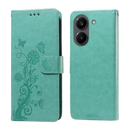 Embossed Butterfly Flowers Leather Phone Case, For Redmi 15a 5G, For Redmi Turbo 5 Max 5G / Poco X8 Pro Max 5G, For Redmi Turbo 5 5G / Poco X8 Pro 5G, For Redmi Note 15 Pro+ 5G 163.3mm / Poco M8 Pro 5G, For Redmi Note 15 4G / 5G Global 164mm / Poco M8 ...