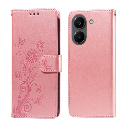 Embossed Butterfly Flowers Leather Phone Case, For Redmi 15a 5G, For Redmi Turbo 5 Max 5G / Poco X8 Pro Max 5G, For Redmi Turbo 5 5G / Poco X8 Pro 5G, For Redmi Note 15 Pro+ 5G 163.3mm / Poco M8 Pro 5G, For Redmi Note 15 4G / 5G Global 164mm / Poco M8 ...