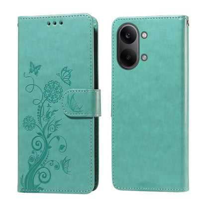 Embossed Butterfly Flowers Leather Phone Case, For Redmi 15a 5G, For Redmi Turbo 5 Max 5G / Poco X8 Pro Max 5G, For Redmi Turbo 5 5G / Poco X8 Pro 5G, For Redmi Note 15 Pro+ 5G 163.3mm / Poco M8 Pro 5G, For Redmi Note 15 4G / 5G Global 164mm / Poco M8 ...