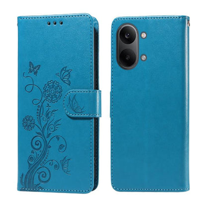 Embossed Butterfly Flowers Leather Phone Case, For Redmi 15a 5G, For Redmi Turbo 5 Max 5G / Poco X8 Pro Max 5G, For Redmi Turbo 5 5G / Poco X8 Pro 5G, For Redmi Note 15 Pro+ 5G 163.3mm / Poco M8 Pro 5G, For Redmi Note 15 4G / 5G Global 164mm / Poco M8 ...