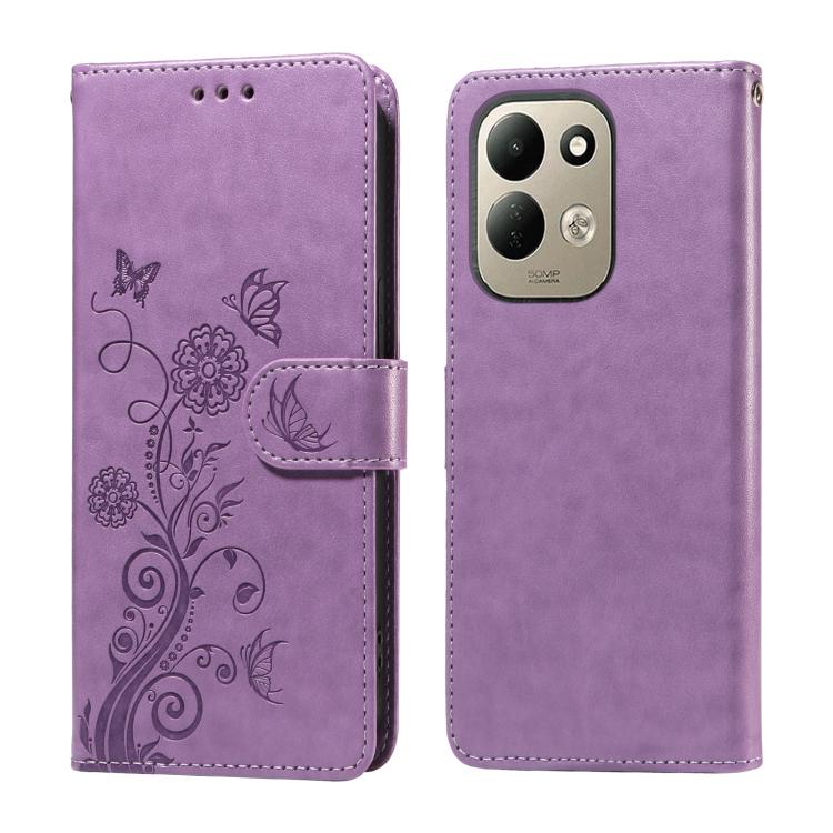 Embossed Butterfly Flowers Leather Phone Case, For Redmi Note 17 5G / 4G Global 171mm, For Redmi Note 17 Pro+ 5G Global 163mm, For Redmi 17 5G / 4G Global 170mm, For Redmi 15a 5G, For Redmi Turbo 5 Max 5G / Poco X8 Pro Max 5G                           ...