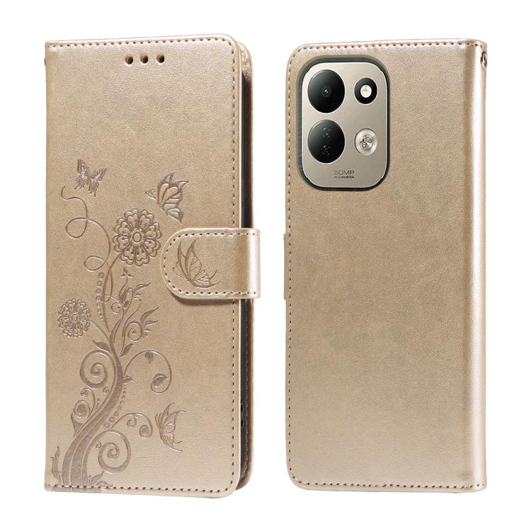 Embossed Butterfly Flowers Leather Phone Case, For Redmi Note 17 5G / 4G Global 171mm, For Redmi Note 17 Pro+ 5G Global 163mm, For Redmi 17 5G / 4G Global 170mm, For Redmi 15a 5G, For Redmi Turbo 5 Max 5G / Poco X8 Pro Max 5G                           ...