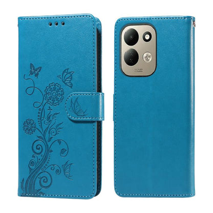 Embossed Butterfly Flowers Leather Phone Case, For Redmi Note 17 5G / 4G Global 171mm, For Redmi Note 17 Pro+ 5G Global 163mm, For Redmi 17 5G / 4G Global 170mm, For Redmi 15a 5G, For Redmi Turbo 5 Max 5G / Poco X8 Pro Max 5G                           ...