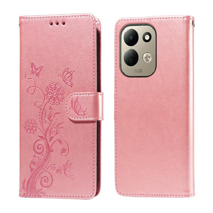 Embossed Butterfly Flowers Leather Phone Case, For Redmi Note 17 5G / 4G Global 171mm, For Redmi Note 17 Pro+ 5G Global 163mm, For Redmi 17 5G / 4G Global 170mm, For Redmi 15a 5G, For Redmi Turbo 5 Max 5G / Poco X8 Pro Max 5G                           ...