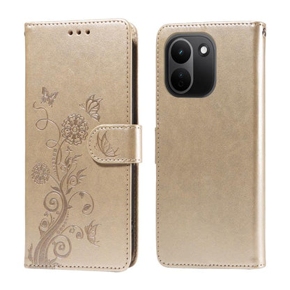 Embossed Butterfly Flowers Leather Phone Case, For Redmi Note 17 5G / 4G Global 171mm, For Redmi Note 17 Pro+ 5G Global 163mm, For Redmi 17 5G / 4G Global 170mm, For Redmi 15a 5G, For Redmi Turbo 5 Max 5G / Poco X8 Pro Max 5G                           ...