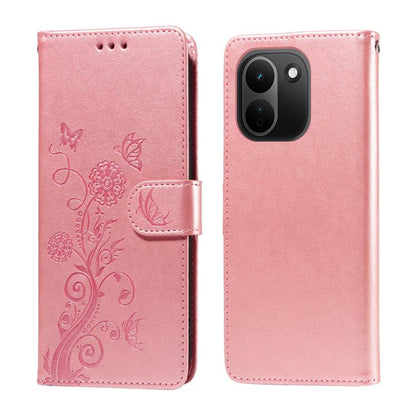 Embossed Butterfly Flowers Leather Phone Case, For Redmi Note 17 5G / 4G Global 171mm, For Redmi Note 17 Pro+ 5G Global 163mm, For Redmi 17 5G / 4G Global 170mm, For Redmi 15a 5G, For Redmi Turbo 5 Max 5G / Poco X8 Pro Max 5G                           ...