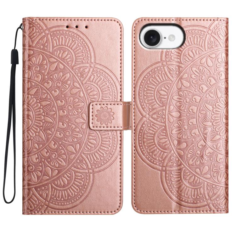 Flower Embossed Leather Phone Case, For iPhone 18 Pro, For iPhone 18 Pro Max, For iPhone 17e / 16e, For iPhone 17 Pro Max, For iPhone 17 Pro, For iPhone 17, For iPhone Air, For iPhone 16 Pro Max, For iPhone 16 Pro, For iPhone 16 Plus, For iPhone 16