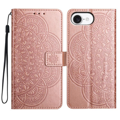 Flower Embossed Leather Phone Case, For iPhone 18 Pro, For iPhone 18 Pro Max, For iPhone 17e / 16e, For iPhone 17 Pro Max, For iPhone 17 Pro, For iPhone 17, For iPhone Air, For iPhone 16 Pro Max, For iPhone 16 Pro, For iPhone 16 Plus, For iPhone 16