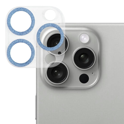 Glitter Ring Tempered Glass Camera Lens Film, For iPhone 16 Pro / 16 Pro Max, For iPhone 16 / 16 Plus