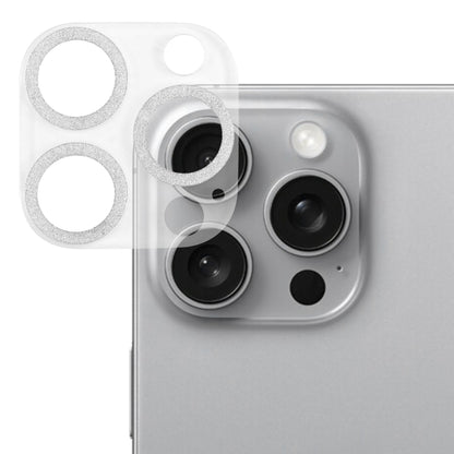 Glitter Ring Tempered Glass Camera Lens Film, For iPhone 16 Pro / 16 Pro Max, For iPhone 16 / 16 Plus