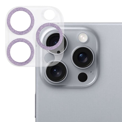 Glitter Ring Tempered Glass Camera Lens Film, For iPhone 16 Pro / 16 Pro Max, For iPhone 16 / 16 Plus