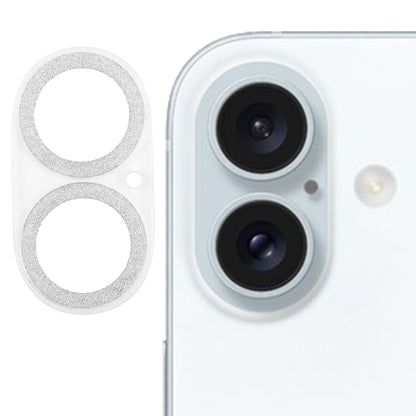 Glitter Ring Tempered Glass Camera Lens Film, For iPhone 16 Pro / 16 Pro Max, For iPhone 16 / 16 Plus