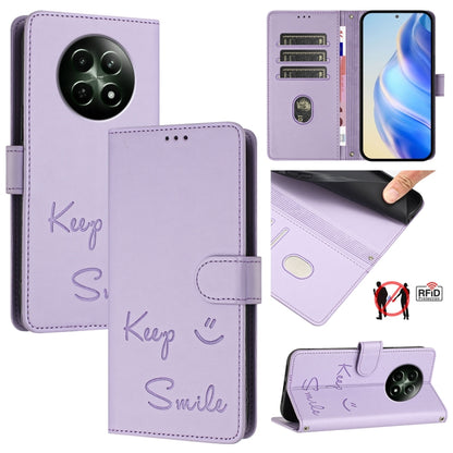 Smile Embossing RFID Leather Phone Case, For Realme GT 7 Pro 5G, For Realme C63 5G Global, For Realme Note 60 4G Global, For Realme 13+ 5G Global, For Realme 13 Pro / 13 Pro+ 5G, For Realme GT 6 / 6T 5G Global, For Realme C63 / C61 Global              ...