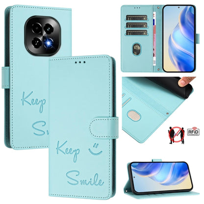 Smile Embossing RFID Leather Phone Case, For Realme GT 7 Pro 5G, For Realme C63 5G Global, For Realme Note 60 4G Global, For Realme 13+ 5G Global, For Realme 13 Pro / 13 Pro+ 5G, For Realme GT 6 / 6T 5G Global, For Realme C63 / C61 Global              ...
