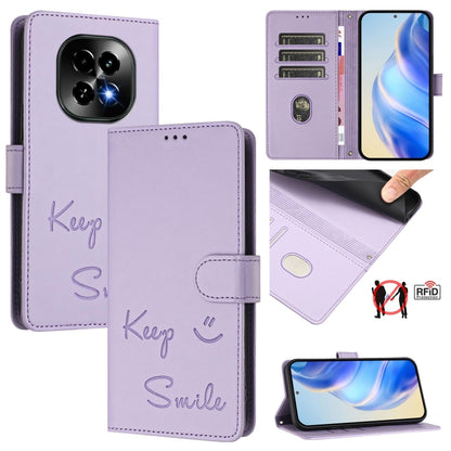 Smile Embossing RFID Leather Phone Case, For Realme GT 7 Pro 5G, For Realme C63 5G Global, For Realme Note 60 4G Global, For Realme 13+ 5G Global, For Realme 13 Pro / 13 Pro+ 5G, For Realme GT 6 / 6T 5G Global, For Realme C63 / C61 Global              ...