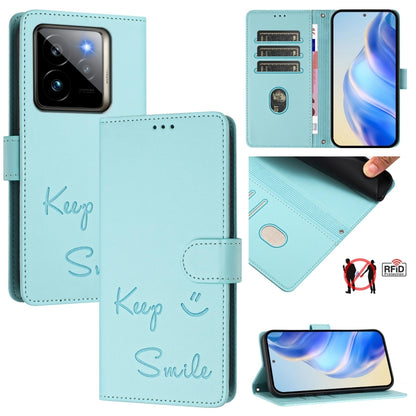 Smile Embossing RFID Leather Phone Case, For Realme GT 7 Pro 5G, For Realme C63 5G Global, For Realme Note 60 4G Global, For Realme 13+ 5G Global, For Realme 13 Pro / 13 Pro+ 5G, For Realme GT 6 / 6T 5G Global, For Realme C63 / C61 Global              ...