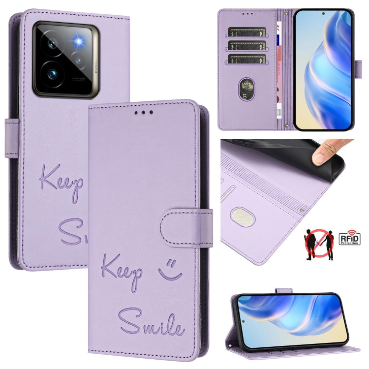 Smile Embossing RFID Leather Phone Case, For Realme GT 7 Pro 5G, For Realme C63 5G Global, For Realme Note 60 4G Global, For Realme 13+ 5G Global, For Realme 13 Pro / 13 Pro+ 5G, For Realme GT 6 / 6T 5G Global, For Realme C63 / C61 Global              ...