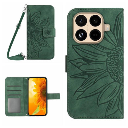 Skin Feel Sun Flower Embossed Flip Leather Phone Case with Lanyard, For Xiaomi 17T Pro 5G, For Xiaomi 17T 5G, For Xiaomi Poco X8 Pro 5G, For Xiaomi 17 Pro Max, For Xiaomi 17 Pro, For Xiaomi 17, For Xiaomi Poco M7 4G 169mm, For Xiaomi 15T Pro           ...