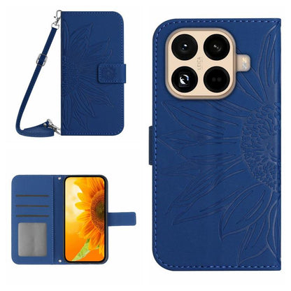 Skin Feel Sun Flower Embossed Flip Leather Phone Case with Lanyard, For Xiaomi 17T Pro 5G, For Xiaomi 17T 5G, For Xiaomi Poco X8 Pro 5G, For Xiaomi 17 Pro Max, For Xiaomi 17 Pro, For Xiaomi 17, For Xiaomi Poco M7 4G 169mm, For Xiaomi 15T Pro           ...