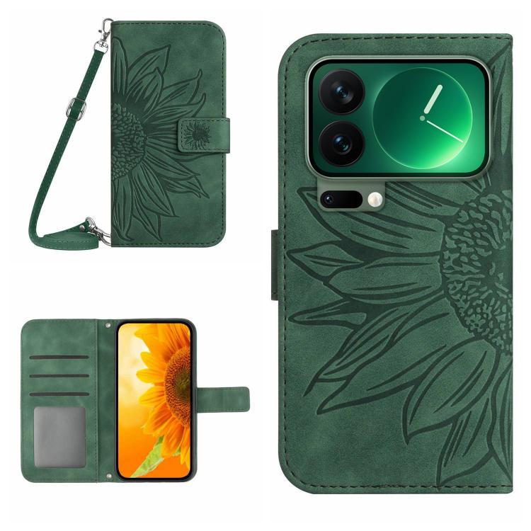 Skin Feel Sun Flower Embossed Flip Leather Phone Case with Lanyard, For Xiaomi 17T Pro 5G, For Xiaomi 17T 5G, For Xiaomi Poco X8 Pro 5G, For Xiaomi 17 Pro Max, For Xiaomi 17 Pro, For Xiaomi 17, For Xiaomi Poco M7 4G 169mm, For Xiaomi 15T Pro           ...