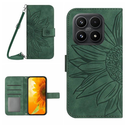 Skin Feel Sun Flower Embossed Flip Leather Phone Case with Lanyard, For Xiaomi 17T Pro 5G, For Xiaomi 17T 5G, For Xiaomi Poco X8 Pro 5G, For Xiaomi 17 Pro Max, For Xiaomi 17 Pro, For Xiaomi 17, For Xiaomi Poco M7 4G 169mm, For Xiaomi 15T Pro           ...